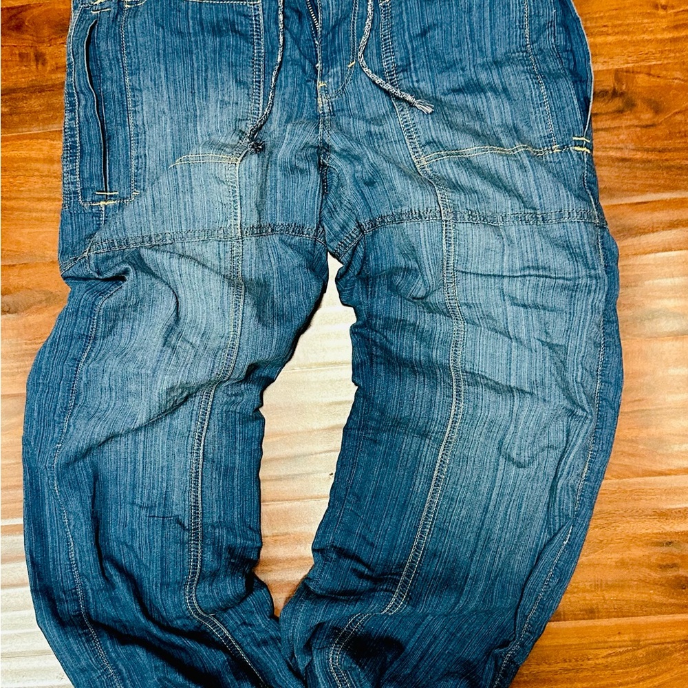 We The Free Women’s Angelo Tie Waist Jeans in Pure Water Size L Boho Free People - Picture 6 of 6